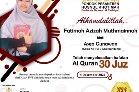 Fatimah Azizah Muthmainnah Binti Asep Gunawan