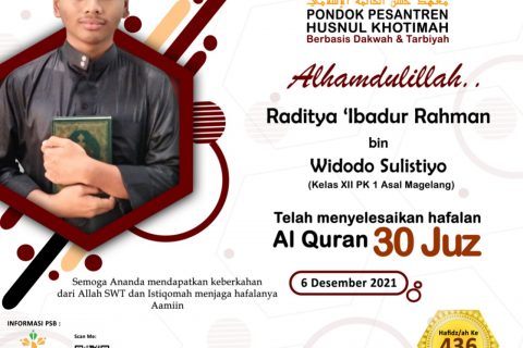 Raditya ‘Ibadur Rahman bin Widodo Sulistiyo