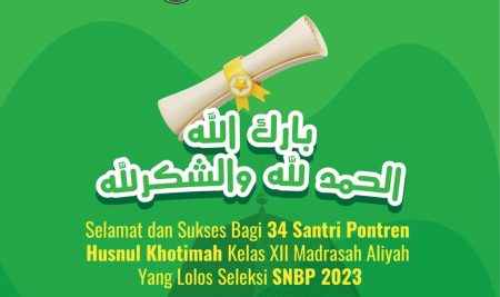34 Santri Madrasah Aliyah Husnul Khotimah Diterima PTN Jalur  SNBP 2023