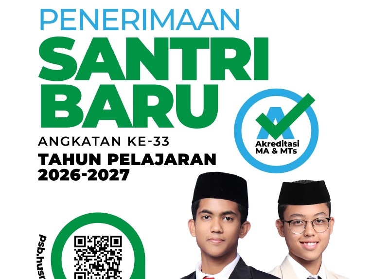 BROSUR PENERIMAAN SANTRI BARU ANGKATAN 33 TAHUN PELAJARAN 2026-2027