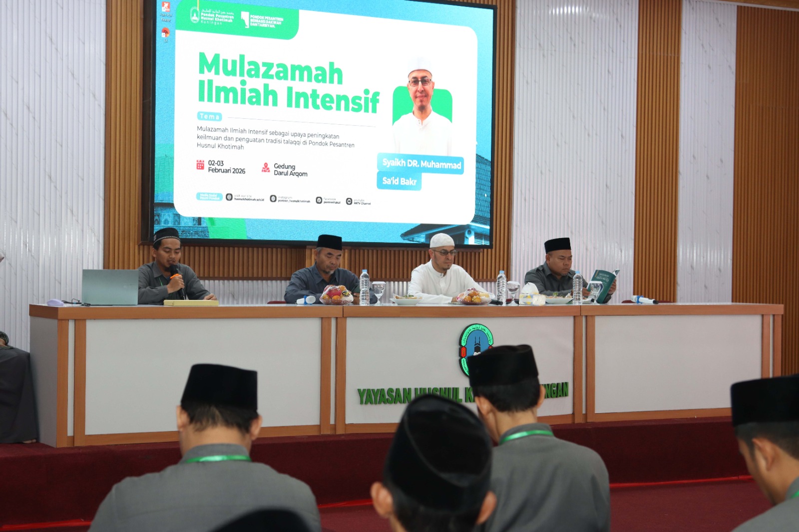 Pontren Husnul Khotimah Gelar Mulazamah Ilmiah Intensif Bersama Syaikh Dr. Muhammad Said Bakr