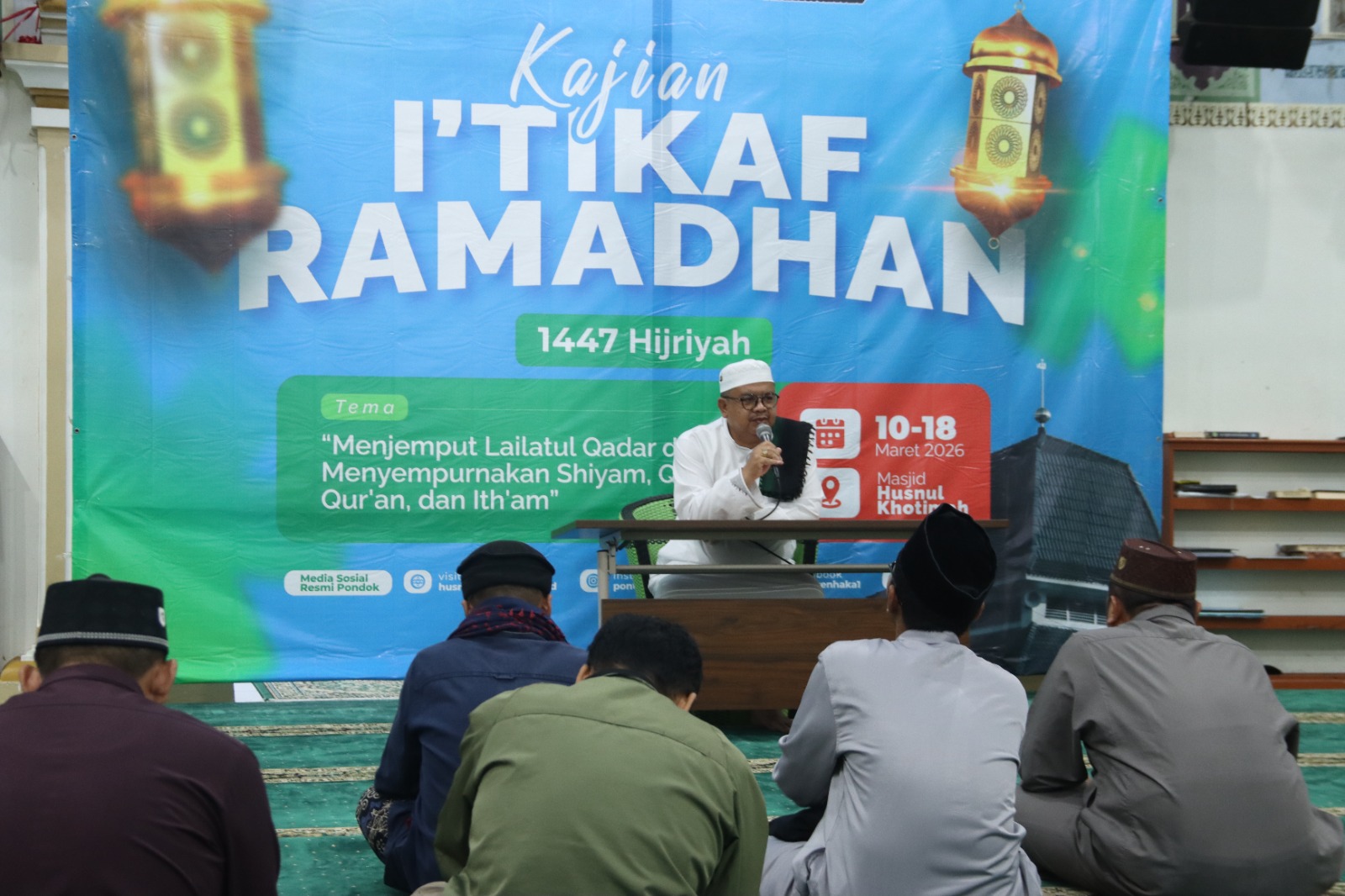 Pembukaan I’tikaf 1447 H di Masjid Husnul Khotimah, Jamaah Dapat Pembekalan Fikih I’tikaf
