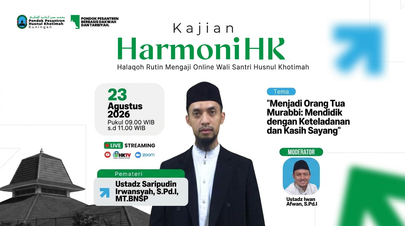 Mengapa Anak Sulit Dinasihati? Ustadz Saripudin Ungkap Jawabannya di Harmoni Husnul Khotimah Mengapa Anak Sulit Dinasihati? Ustadz Saripudin Ungkap Jawabannya di Harmoni Husnul Khotimah